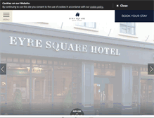 Tablet Screenshot of eyresquarehotel.com